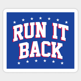 Run It Back - Blue Sticker